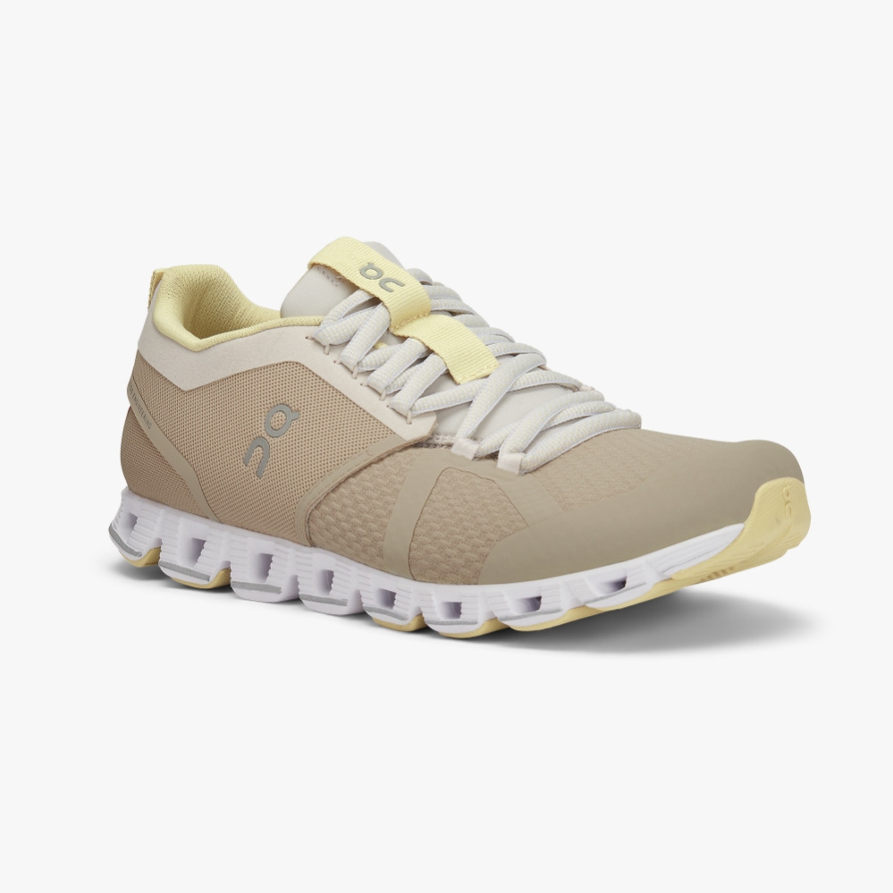 Beige QC Cloud Beam Women's Road Running Shoes | KXJI10859