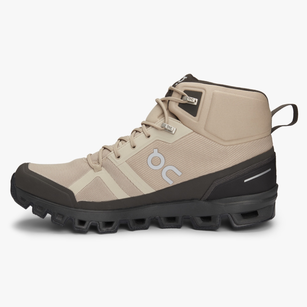 Beige QC Cloudrock Waterproof Men's Hiking Boots | UAEC17620