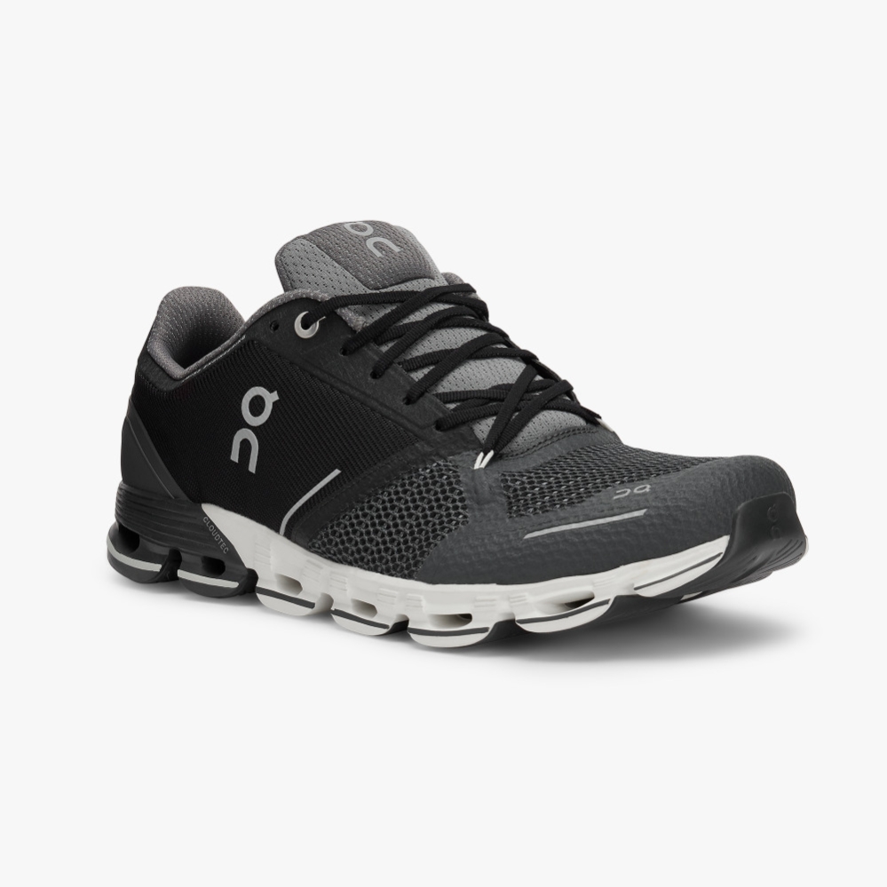 Black QC Cloudflyer Men's Road Running Shoes | CBSV20564