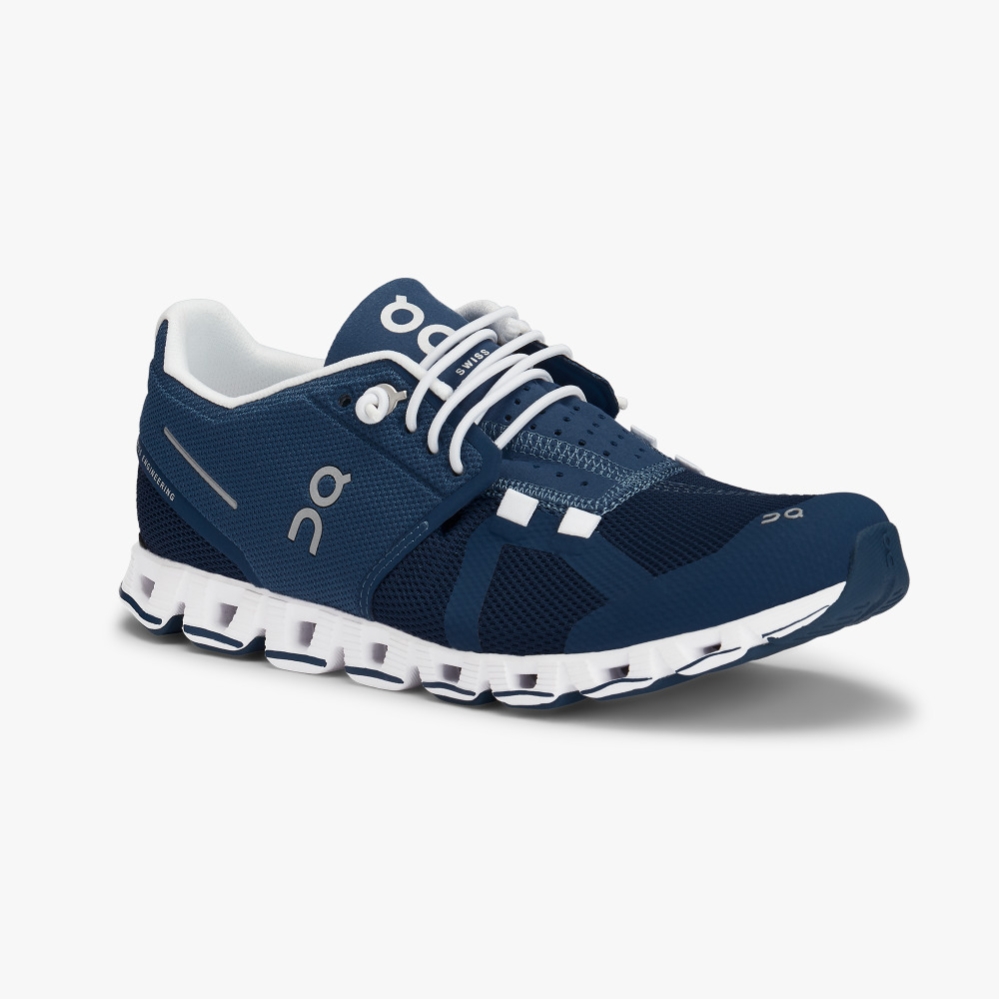 Blue QC Cloud Women's Road Running Shoes | IREN93504