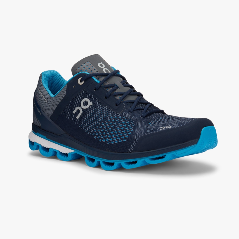 Blue QC Cloudsurfer Men's Training Shoes | BZQA78052