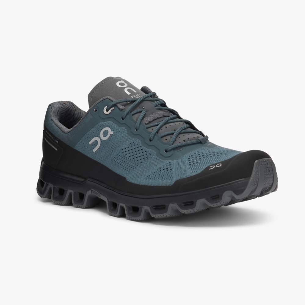 Blue QC Cloudventure Men's Trail Running Shoes | IYUV93470