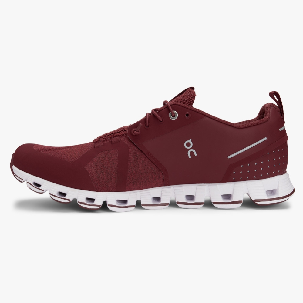 Burgundy QC Cloud Terry Men's Road Running Shoes | RLWU84105