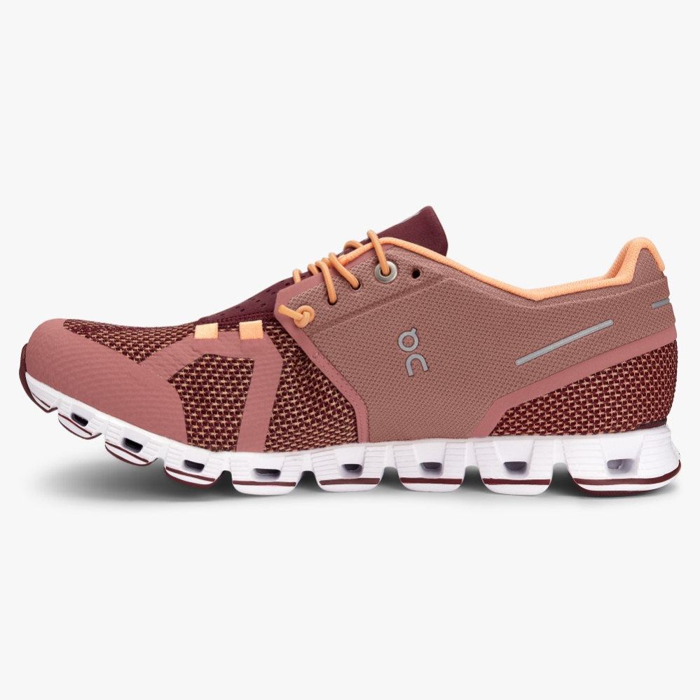 Burgundy QC Cloud Women's Road Running Shoes | PZWK39182