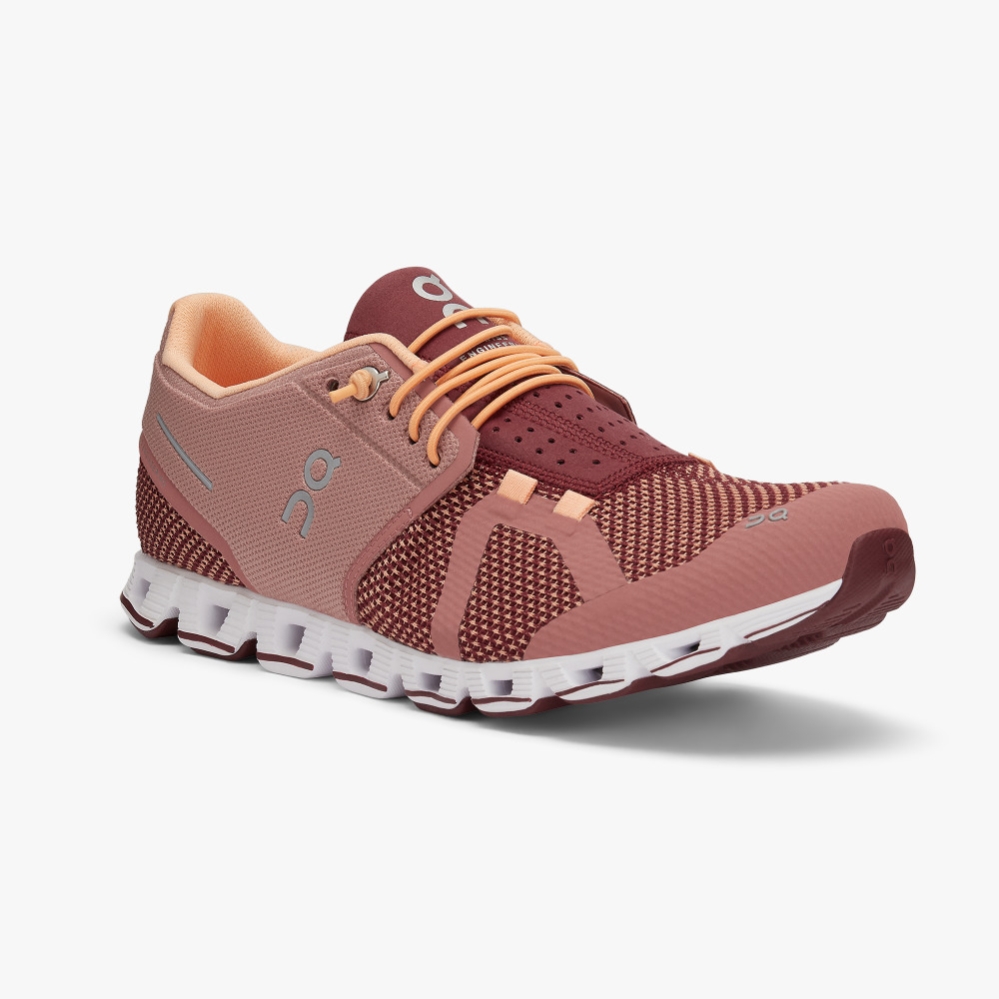 Burgundy QC Cloud Women's Road Running Shoes | PZWK39182