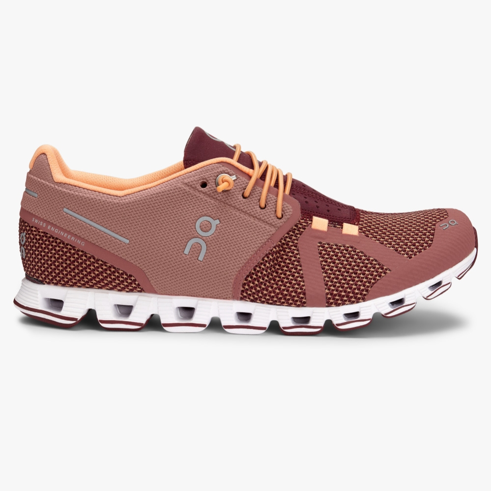 Burgundy QC Cloud Women\'s Road Running Shoes | PZWK39182