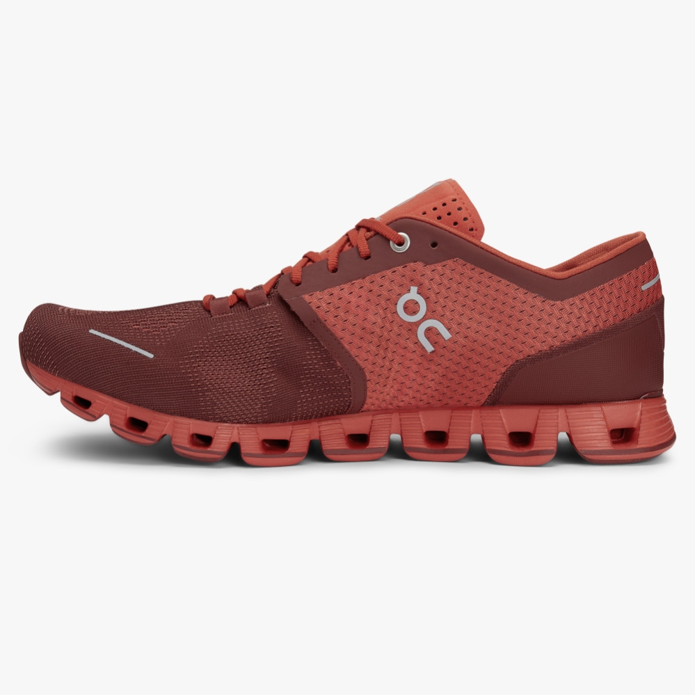 Burgundy QC Cloud X Men's Training Shoes | ZFXQ04386