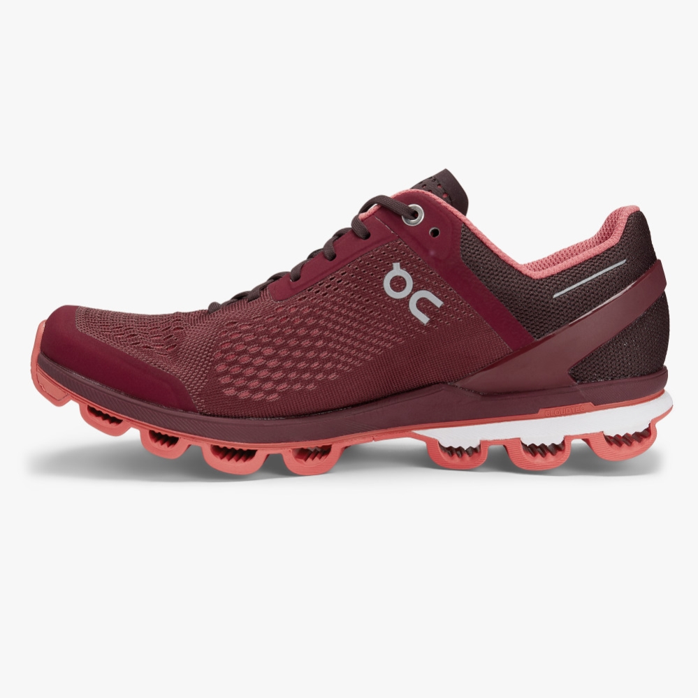 Burgundy QC Cloudsurfer Women's Training Shoes | PXZS82063