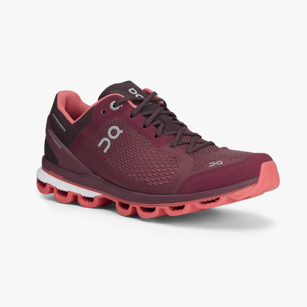 Burgundy QC Cloudsurfer Women's Training Shoes | PXZS82063