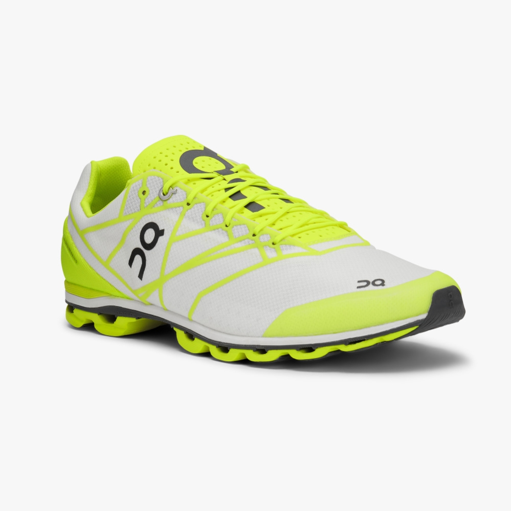 Green QC Cloudflash Men's Road Running Shoes | DIMO64972