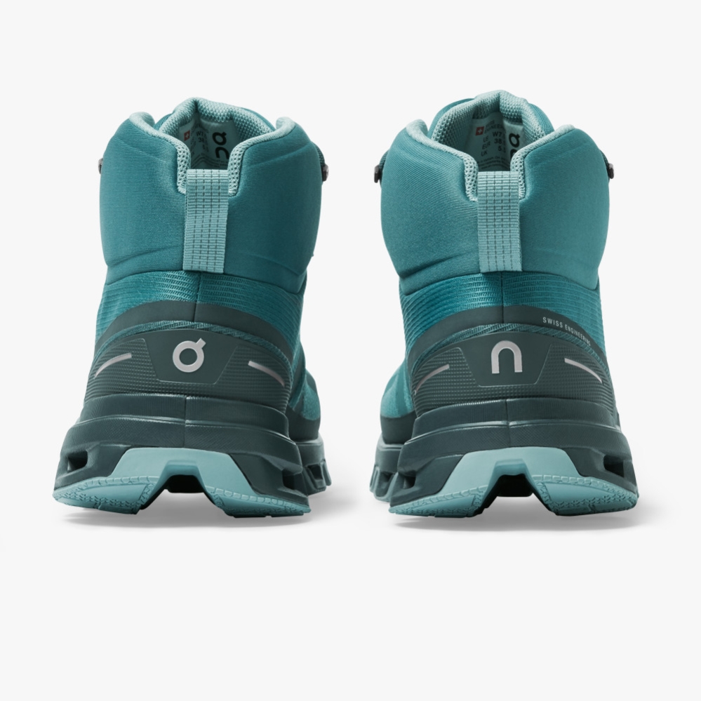 Green QC Cloudrock Waterproof Women's Hiking Boots | FQPG65498