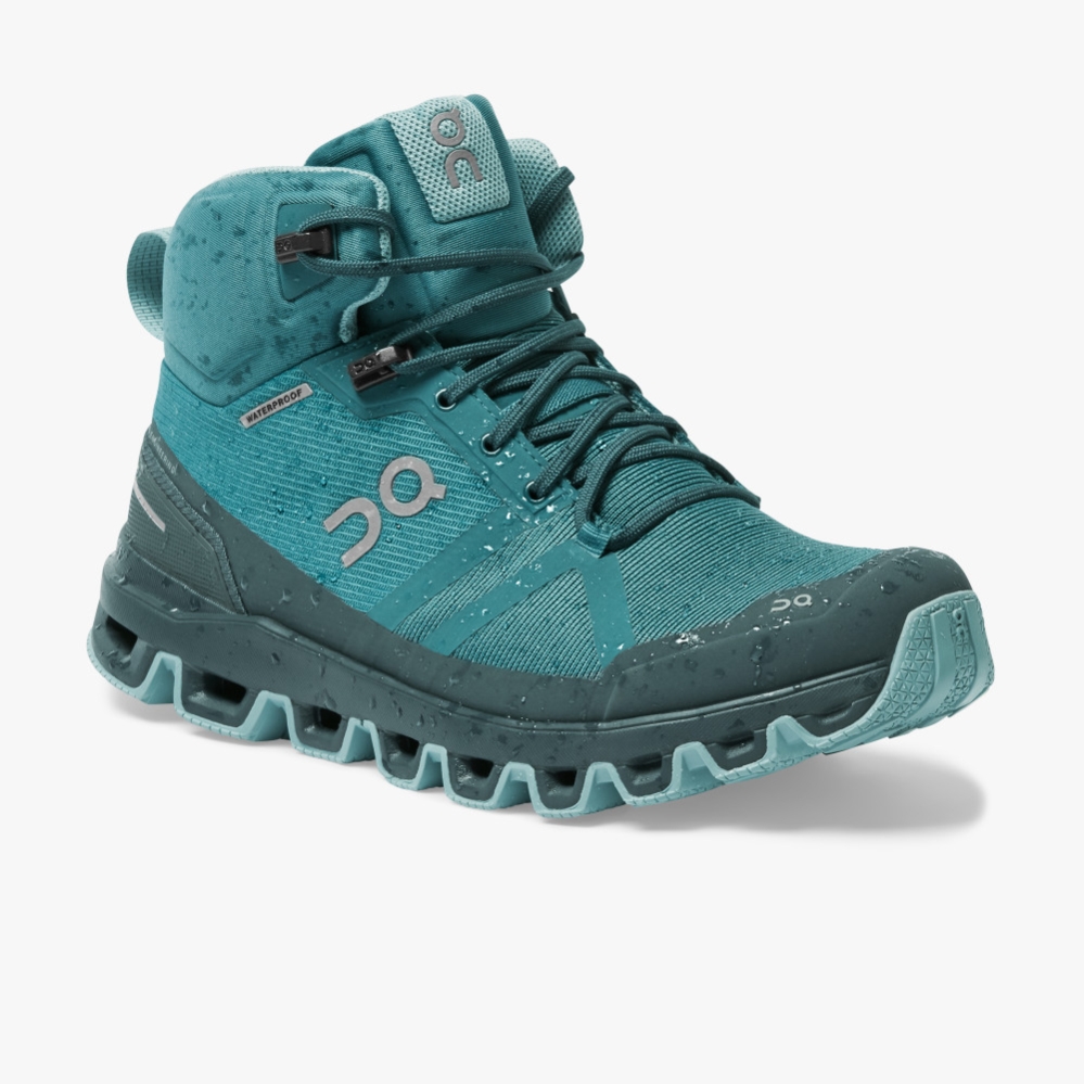 Green QC Cloudrock Waterproof Women's Hiking Boots | FQPG65498