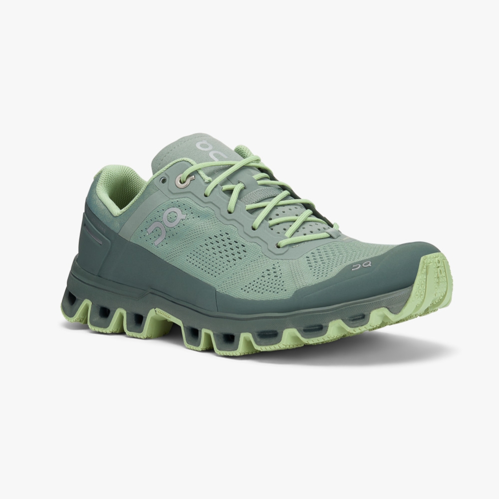 Green QC Cloudventure Women's Trail Running Shoes | JSOH46729