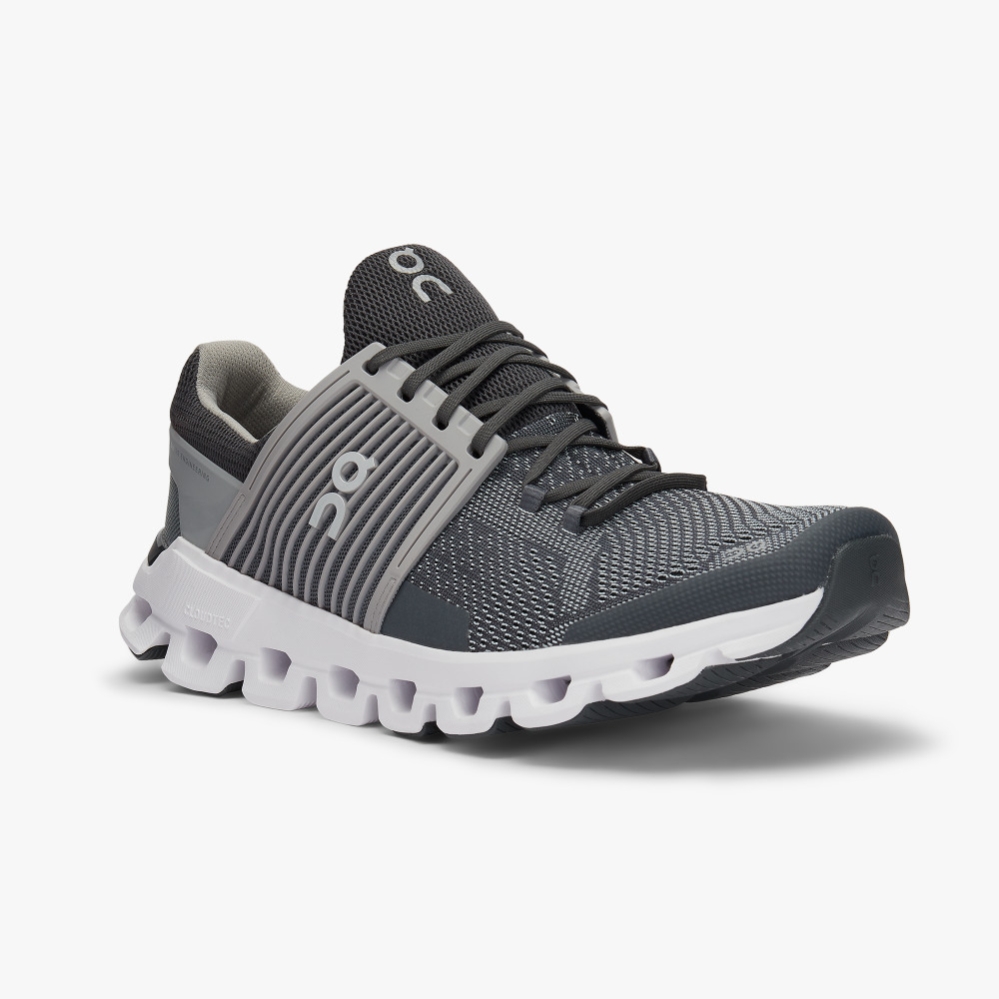 Grey QC Cloudswift Men's Road Running Shoes | IVGW58062