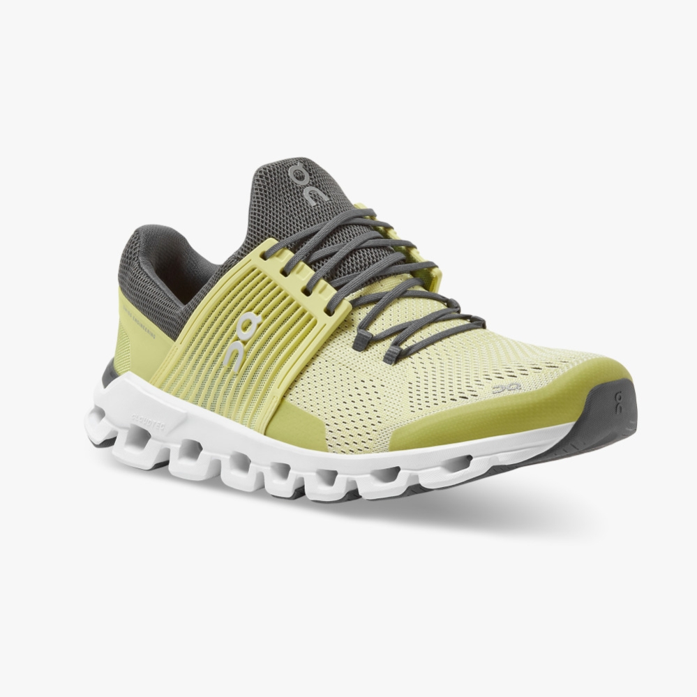 Lime QC Cloudswift Men's Road Running Shoes | BSTW87296