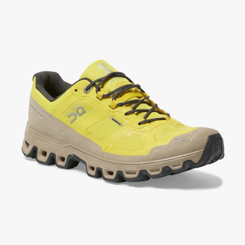 Mustard QC Cloudventure Waterproof Men's Trail Running Shoes | NWLO74316