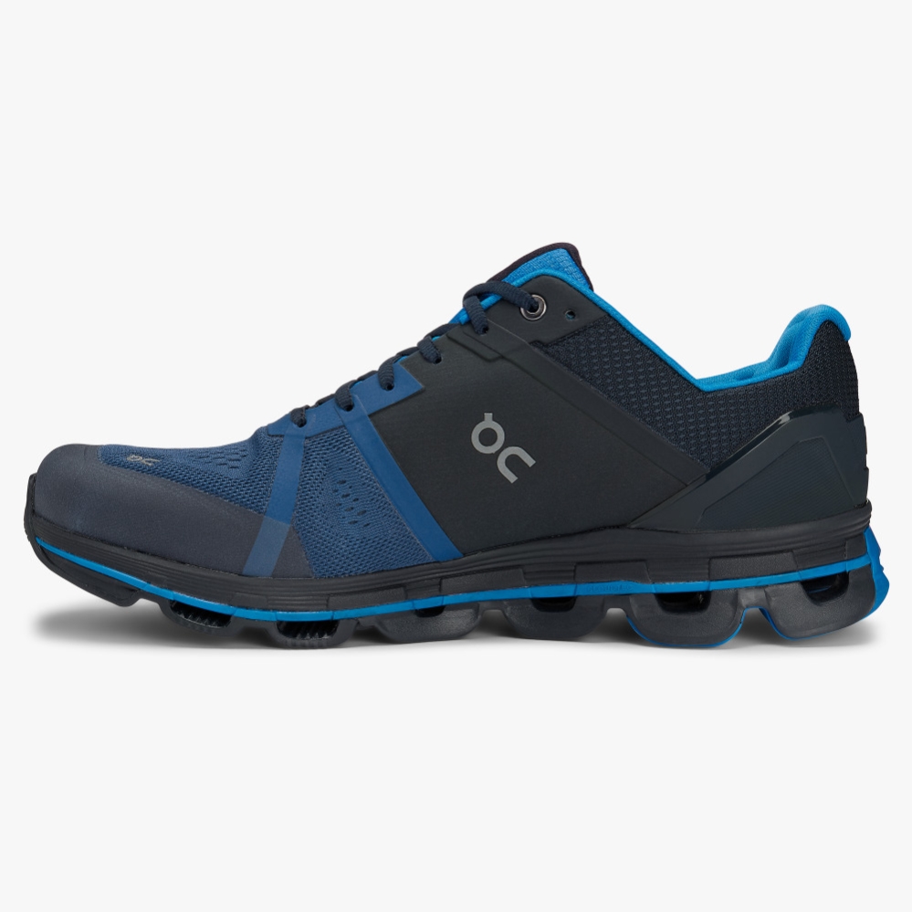 Navy QC Cloudace Men's Road Running Shoes | OBPH76420