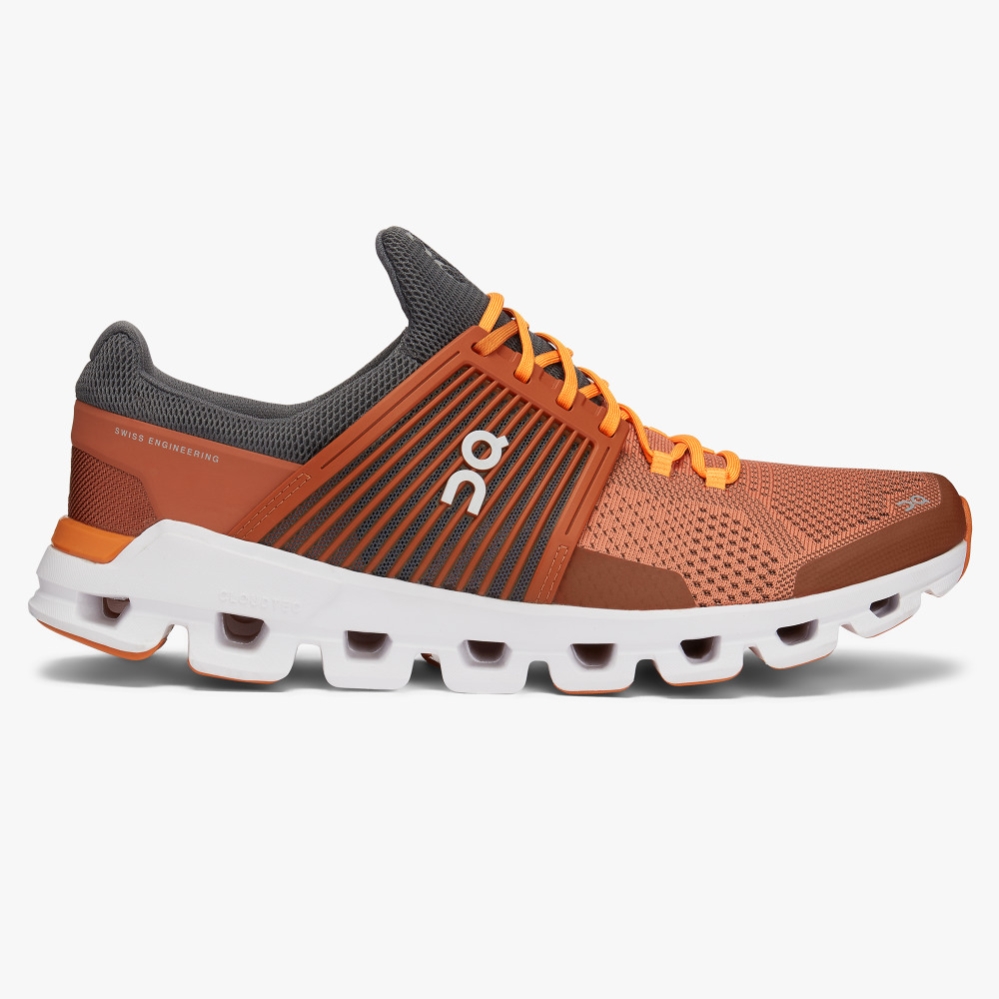 Orange QC Cloudswift Men's Road Running Shoes | YSIA87352