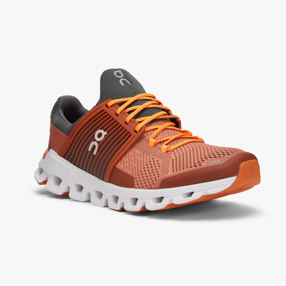 Orange QC Cloudswift Men's Road Running Shoes | YSIA87352