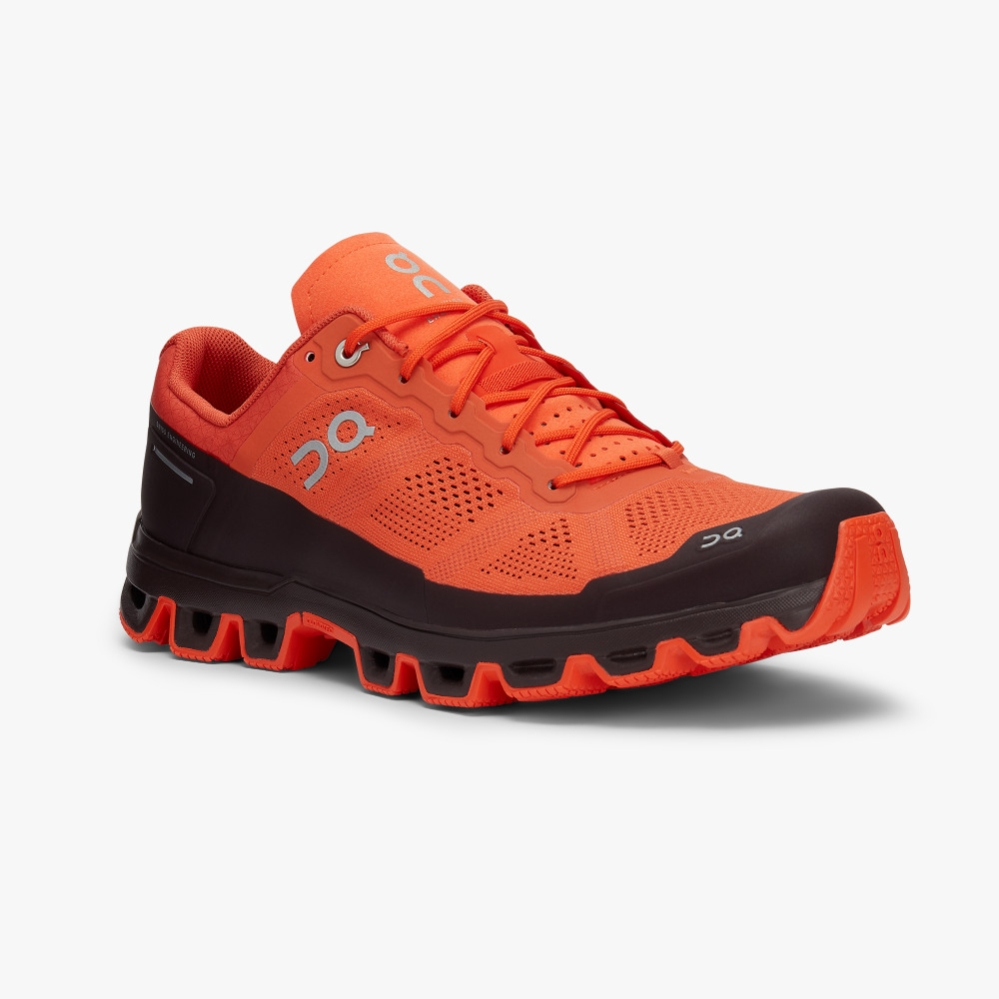 Orange QC Cloudventure Men's Trail Running Shoes | QSCP23605