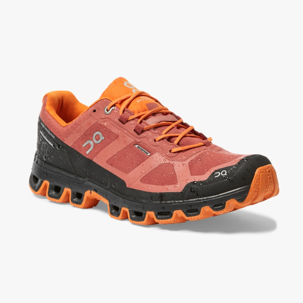 Orange QC Cloudventure Waterproof Men's Trail Running Shoes | PBML67958