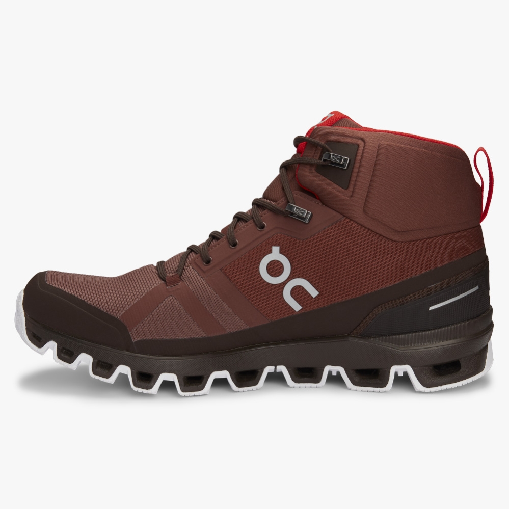 Red QC Cloudrock Waterproof Men's Hiking Boots | WMXI70159