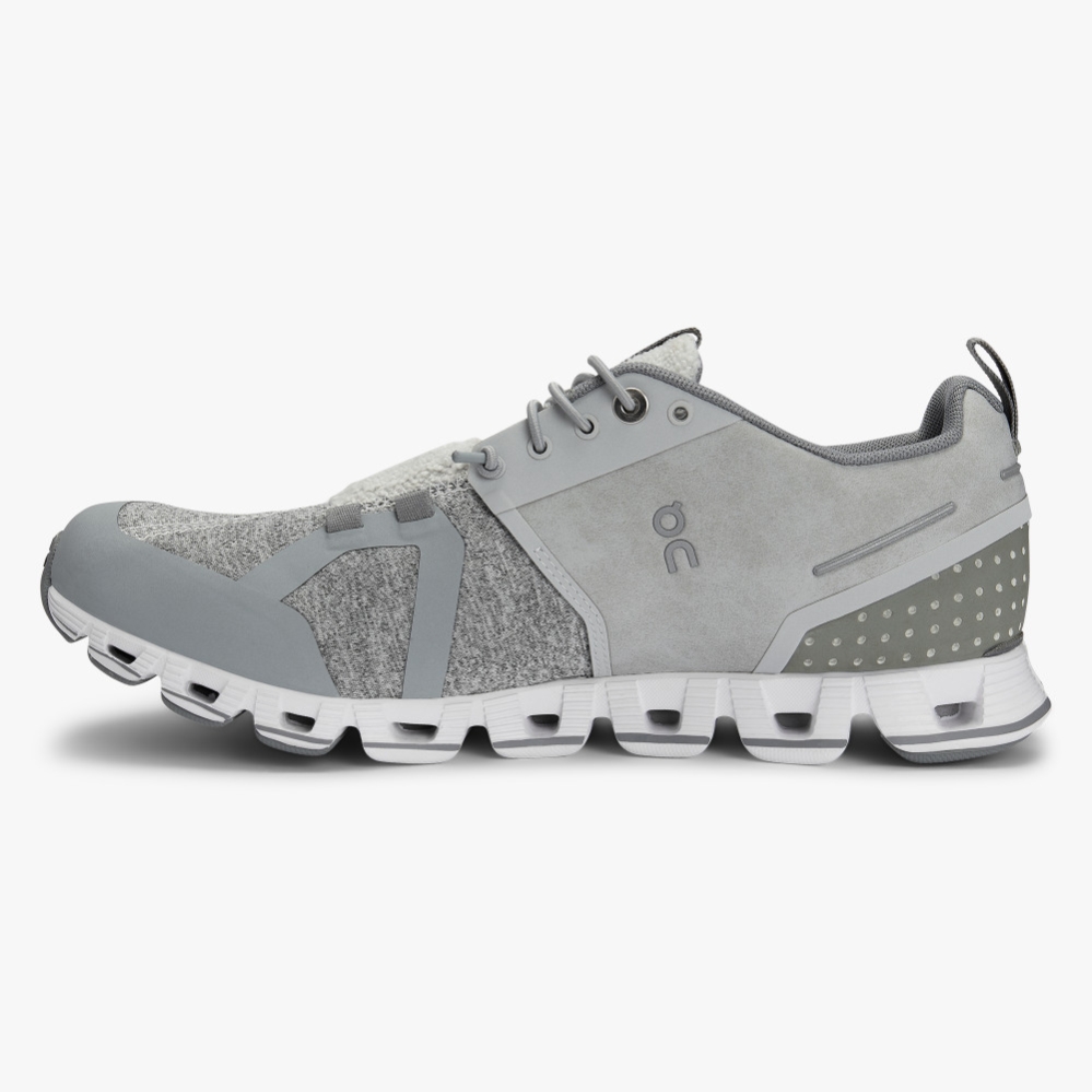 Silver QC Cloud Terry Women's Road Running Shoes | RDKE31409