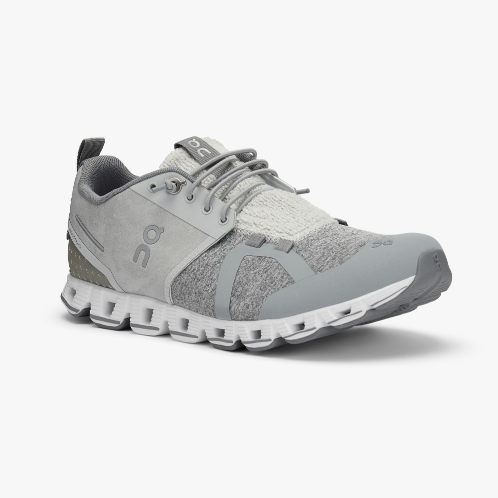 Silver QC Cloud Terry Women's Road Running Shoes | RDKE31409