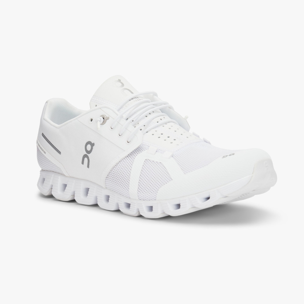 White QC Cloud Women's Road Running Shoes | KEWP35192