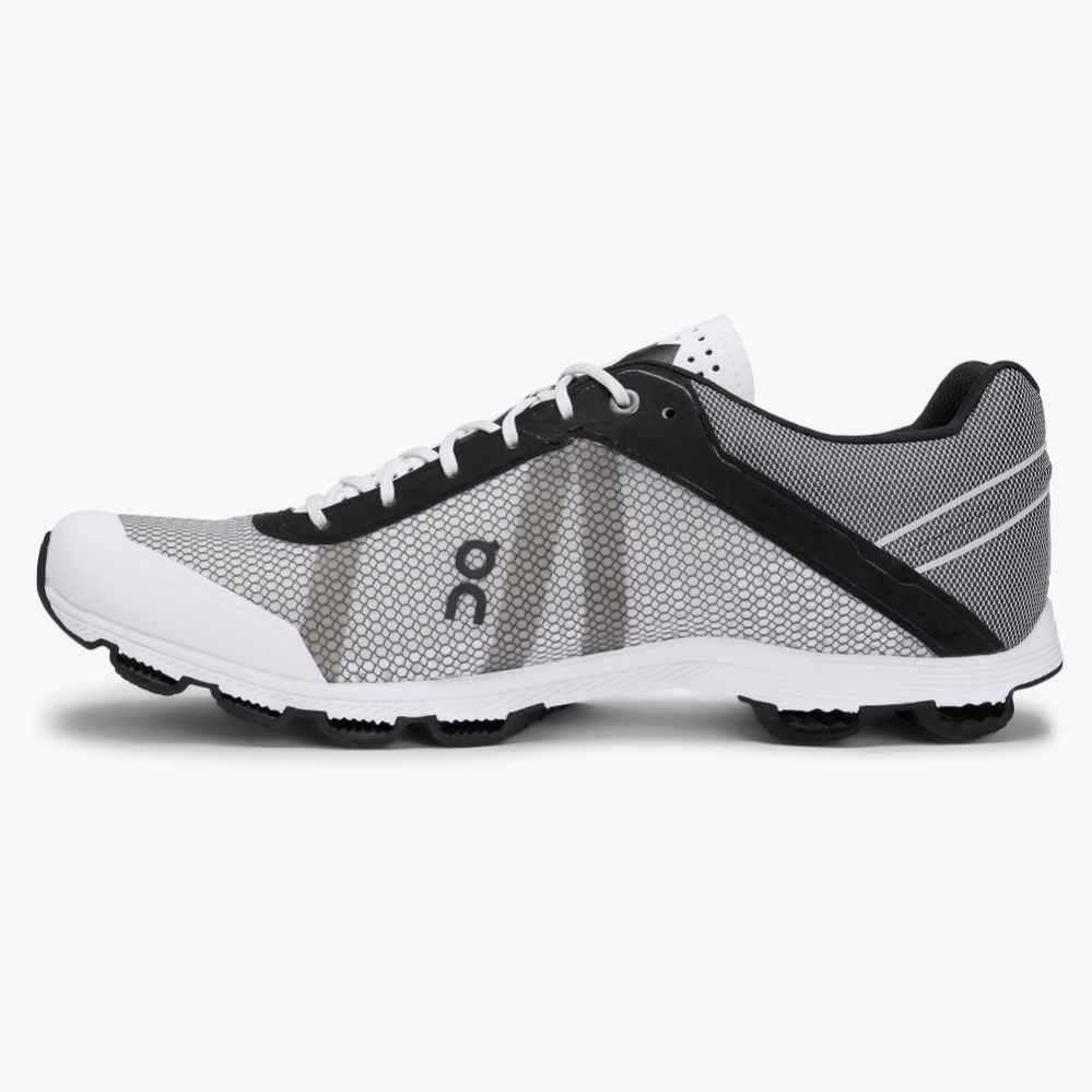 White QC Cloudrush Men's Road Running Shoes | LODY30425