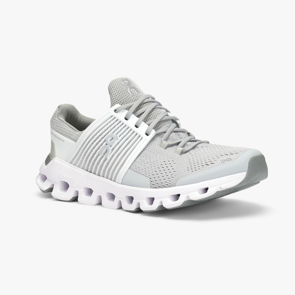 White QC Cloudswift Women's Road Running Shoes | VTQI76351