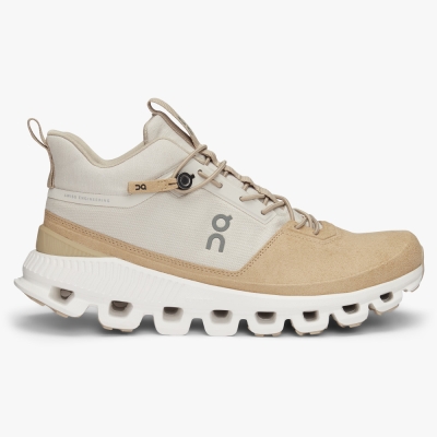 Beige QC Cloud Hi Women's Road Running Shoes | LPDI95210