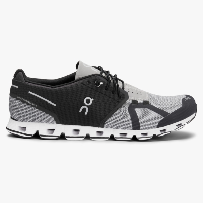 Black QC Cloud Men's Road Running Shoes | LGAM07839