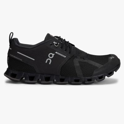 Black QC Cloud Waterproof Women's Road Running Shoes | HXPT74523