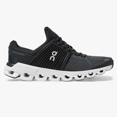 Black QC Cloudswift Men's Road Running Shoes | CVHB08341