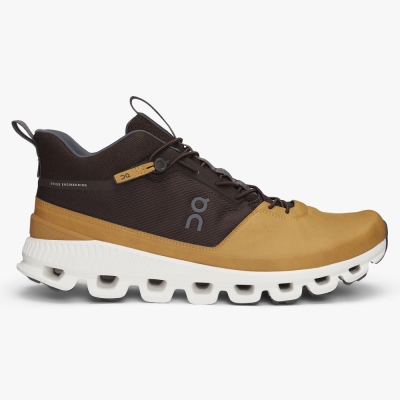 Brown QC Cloud Hi Men's Road Running Shoes | YSMU60987