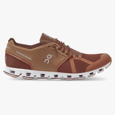 Brown QC Cloud Men's Road Running Shoes | UYLV63280