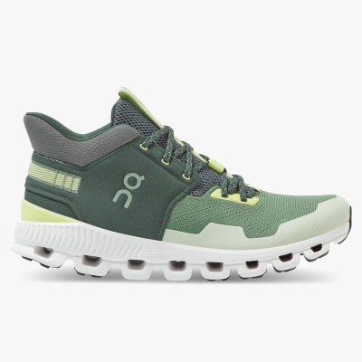 Green QC Cloud Hi Edge Men's Road Running Shoes | GVHD27398