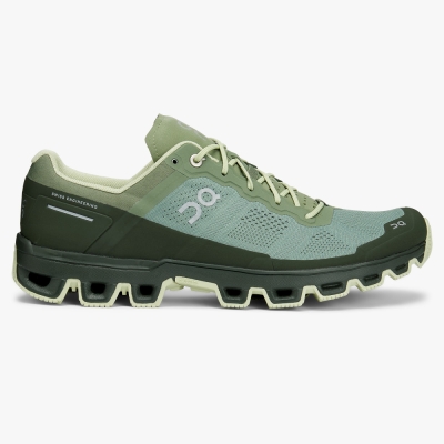 Green QC Cloudventure Men's Trail Running Shoes | OGJF68035