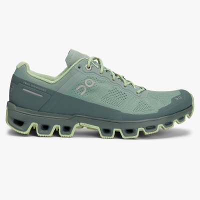 Green QC Cloudventure Women's Trail Running Shoes | JSOH46729