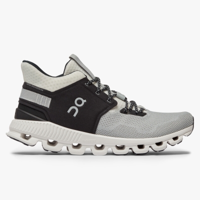 Grey QC Cloud Hi Edge Men's Road Running Shoes | PIYQ16397