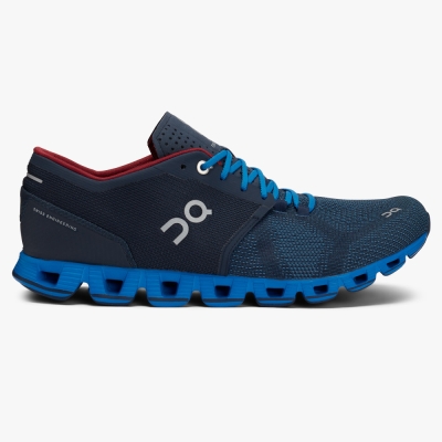 Navy QC Cloud X Men's Training Shoes | JHAW84102