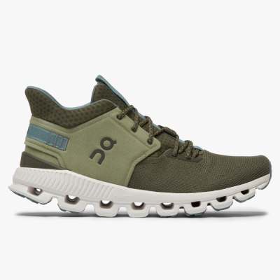 Olive QC Cloud Hi Edge Men's Road Running Shoes | RSHB64591