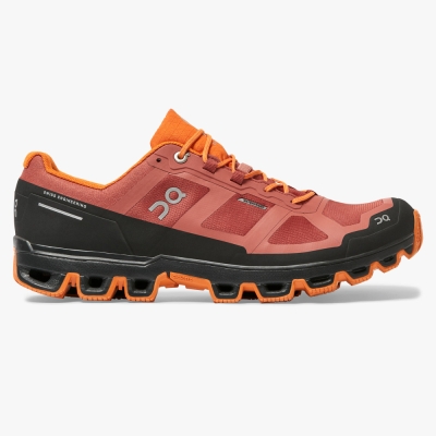 Orange QC Cloudventure Waterproof Men's Trail Running Shoes | PBML67958