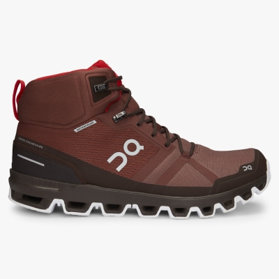 Red QC Cloudrock Waterproof Men's Hiking Boots | WMXI70159