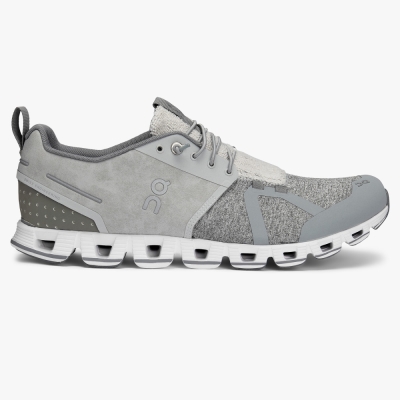 Silver QC Cloud Terry Men's Road Running Shoes | BQOP37148